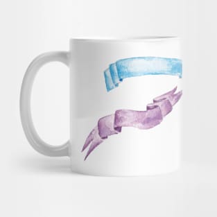 Watercolor ribbon Mug